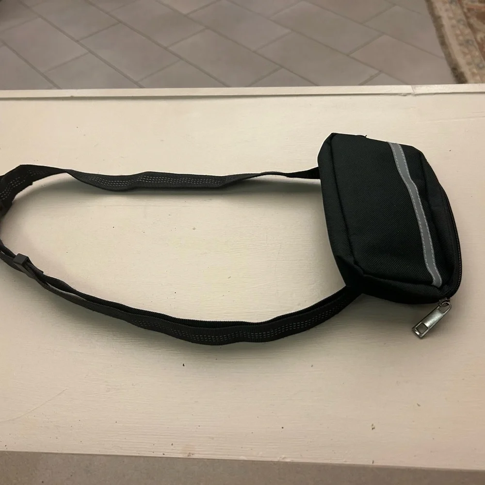 Pet Leash Black and Gray with carrying Bag—gorgeous and handy! Like new